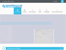 Tablet Screenshot of pour-une-democratie-directe.fr